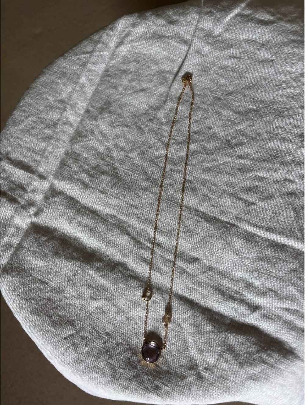 14K Gold + Amethyst Necklace